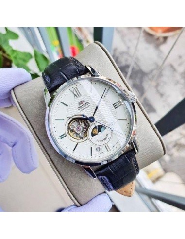 reloj automático hombre Orient Sun Moon RA-AS0011S Open Heart  42mm cristal de zafiro 50m WR