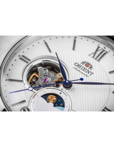 reloj automático hombre Orient Sun Moon RA-AS0011S Open Heart  42mm cristal de zafiro 50m WR