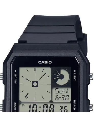 reloj unisex Casio LF-20W-1A Hora Doble Twin Graph alarma 5 alarmas Luz Led