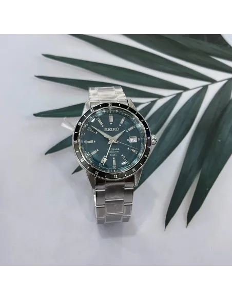 Seiko Presage GMT ssk009j1 Petrol Blue Road Trip Style 60’s 40.8mm