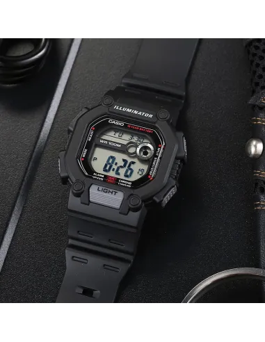 copy of Reloj deportivo hombre Casio W737H-1A2 Luz LED 10 años batería Hora Dual 100m Water Resist
