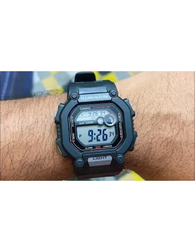 copy of Reloj deportivo hombre Casio W737H-1A2 Luz LED 10 años batería Hora Dual 100m Water Resist