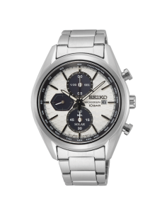 reloj solar hombre  SEIKO SSC769P1 Macchina Sportiva "PANDA" Solar 41.4mm 100m WR correa de acero 2