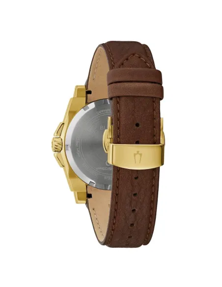 Bulova Precisionist 97B216 40m 300m WR cristal de zafiro correa de acero HPQ (High Performance Quartz