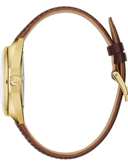 ulova Jet Star Precisionist 97b214 262kHz 40mm cristal de zafiro correa de cuero HPQ