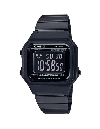 reloj digital unisex Casio B650WB-1BVT Alarma Luz LED cronómetro 50m WR