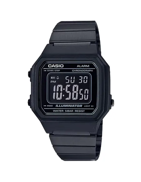 reloj digital unisex Casio B650WB-1BVT Alarma Luz LED cronómetro 50m WR
