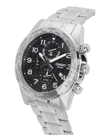 reloj deportivo hombre Casio MTP-W500D-1AV 43.9mm 50m WR Hora Mundial
