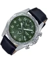 Casio MTP-W500L-3AV 43.9mm World Time 50m WR leather band Alarm Battery level indicator sport men’s watch