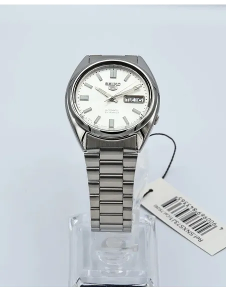 reloj unisex automático Seiko 5 SNXS73J1 37mm Hecho en Japón correa de acero