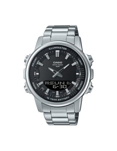 reloj analógico digital hombre Casio AMW-880D-1AV 50m WR Hora Mundial 10 años batería 3 alarmas diarias