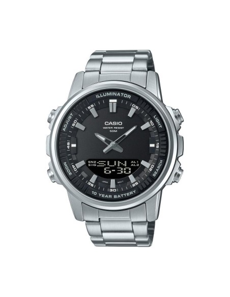 reloj analógico digital hombre Casio AMW-880D-1AV 50m WR Hora Mundial 10 años batería 3 alarmas diarias