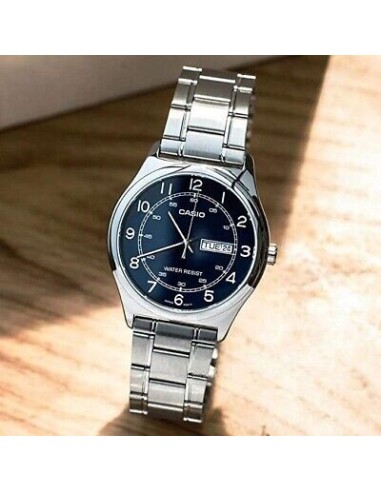 reloj clásico analógico hombre Casio MTP-V006D-1B2 38mm correa de acero