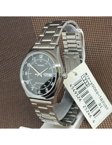 reloj clásico analógico hombre Casio MTP-V006D-1B2 38mm correa de acero