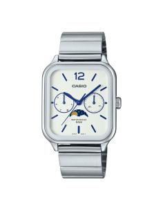 reloj clásico hombre Casio MTP-M305D-7AV  44,5 × 34mm 50m WR Sun Moon