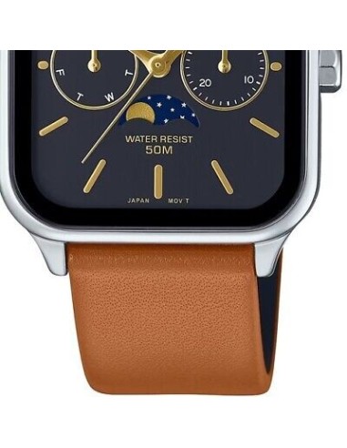 reloj clásico hombre Casio MTP-M305L-1AV  44,5 × 34mm 50m WR Sun Moon