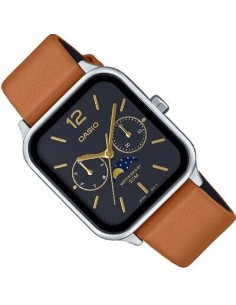 reloj clásico hombre Casio MTP-M305L-1AV  44,5 × 34mm 50m WR Sun Moon