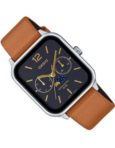 reloj clásico hombre Casio MTP-M305L-1AV  44,5 × 34mm 50m WR Sun Moon