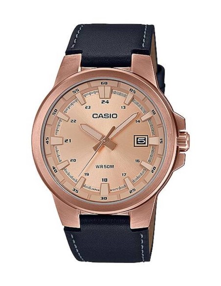 reloj analógico clásico hombre Casio MTP-E173RL-5A 41.5MM 50M WR correa de cuero