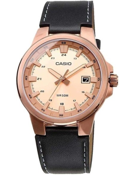 reloj analógico clásico hombre Casio MTP-E173RL-5A 41.5MM 50M WR correa de cuero
