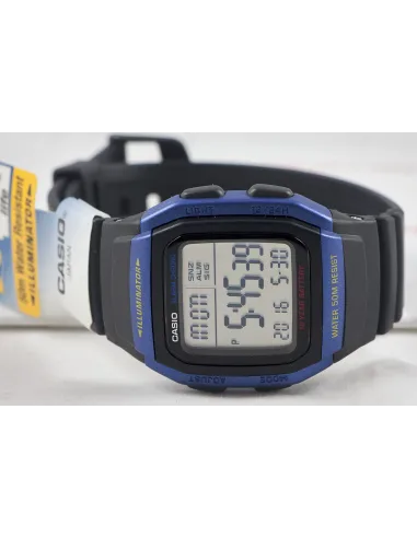 digital man's watch Casio W-96H-2AV multiple alarm 10 years battery chronometer 50m water resist