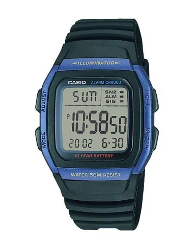 digital man's watch Casio W-96H-2AV multiple alarm 10 years battery chronometer 50m water resist