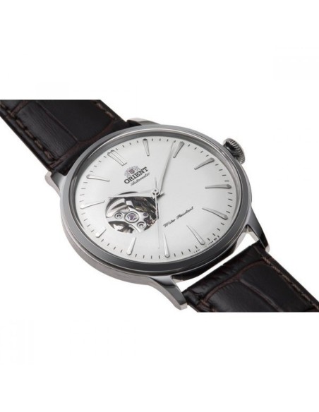 reloj automático hombre Orient Bambino Semi-Skeleton RN-AG0005S JDM 40.5mm correa de cuero JDM (mercado interior japonés)
