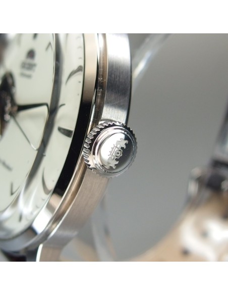reloj automático hombre Orient Bambino Semi-Skeleton RN-AG0005S JDM 40.5mm correa de cuero JDM (mercado interior japonés)