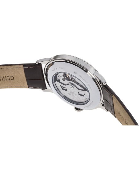 reloj automático hombre Orient Bambino Semi-Skeleton RN-AG0005S JDM 40.5mm correa de cuero JDM (mercado interior japonés)