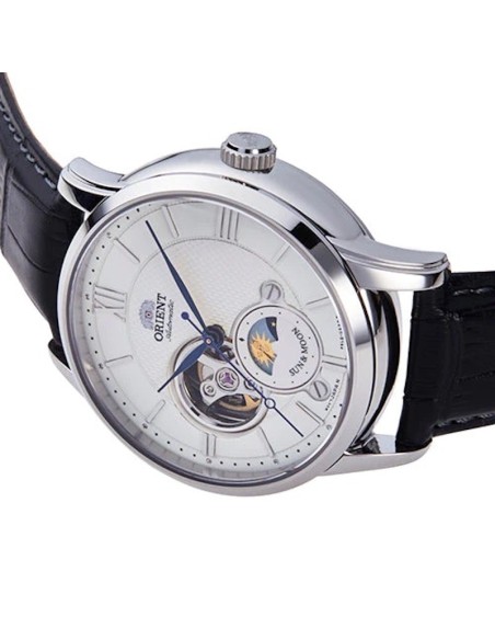 Reloj automático hombre Orient Sun & Moon Semi-Skeleton RN-AS0003S JDM 40.5mm 50m WR Cristal de zafiro