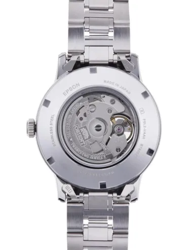 reloj automático hombre Orient Sun & Moon RA-AS0008B 42mm 50m WR cristal de zafiro correa de acero