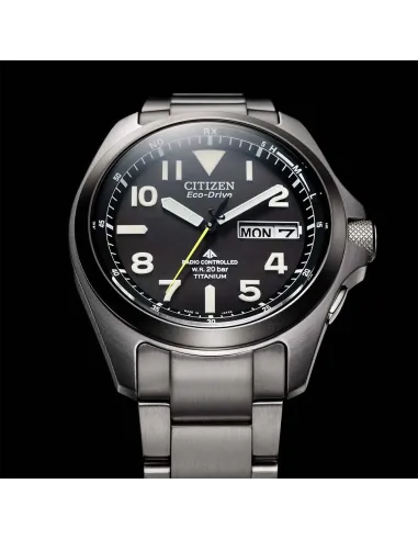 reloj radio-control hombre Citizen Promaster Land TITANIUM PMD56-2952 JDM 39mm Cristal de Zafiro