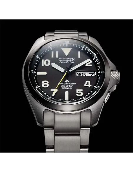 reloj radio-control hombre Citizen Promaster Land TITANIUM PMD56-2952 JDM 39mm Cristal de Zafiro