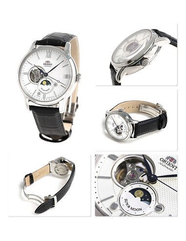 Reloj automático hombre Orient Sun & Moon Semi-Skeleton RN-AS0003S JDM 40.5mm 50m WR Cristal de zafiro