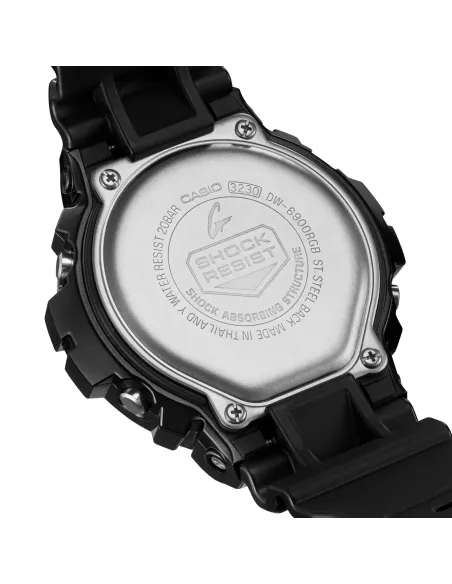 reloj hombre Casio G-Shock Classic DW-6900RGB-1 200m WR resistente a los golpes