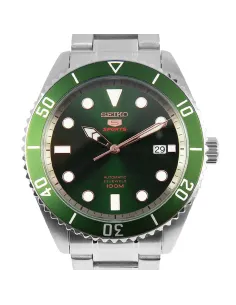 reloj automático deportivo hombre Seiko 5 Sports SRPB93K1 44mm 100m WR correa de acero