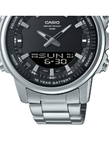 reloj analógico digital hombre Casio AMW-880D-1AV 50m WR Hora Mundial 10 años batería 3 alarmas diarias