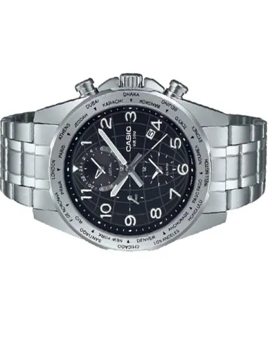reloj deportivo hombre Casio MTP-W500D-1AV 43.9mm 50m WR Hora Mundial