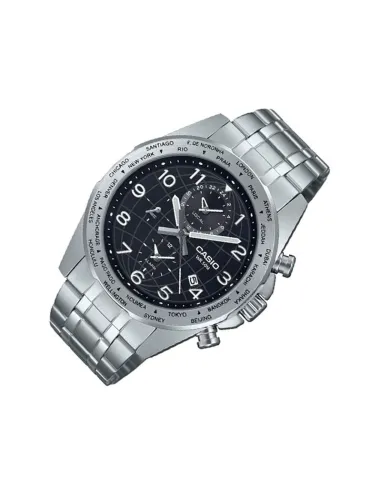 reloj deportivo hombre Casio MTP-W500D-1AV 43.9mm 50m WR Hora Mundial