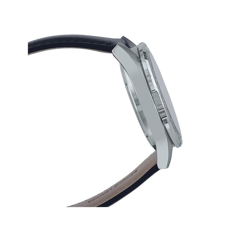 Casio MTP-W500L-1AV 43.9mm Hora Mundial 50m WR correa de cuero Indicador de batería Alarma