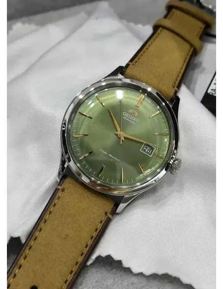 reloj automático hombre Orient Bambino RA-AC0P01E 42mm correa de cuero