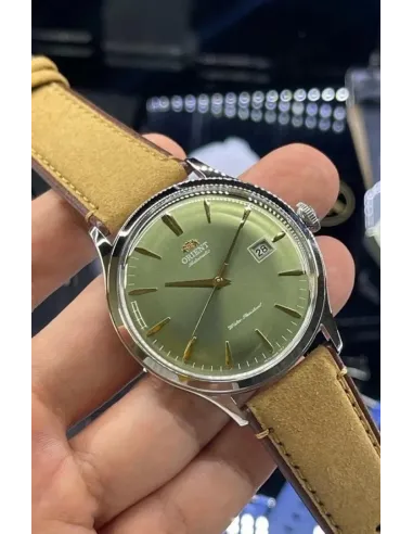 reloj automático hombre Orient Bambino RA-AC0P01E 42mm correa de cuero