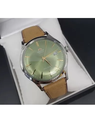 reloj automático hombre Orient Bambino RA-AC0P01E 42mm correa de cuero