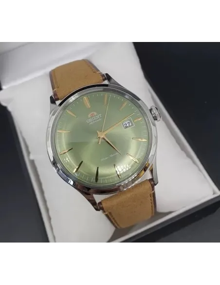 reloj automático hombre Orient Bambino RA-AC0P01E 42mm correa de cuero