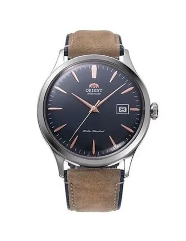 reloj automático hombre Orient Bambino RA-AC0P02L 42mm correa de cuero (acepta cuerda manual)