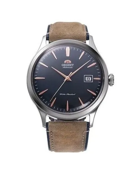 reloj automático hombre Orient Bambino RA-AC0P02L 42mm correa de cuero (acepta cuerda manual)