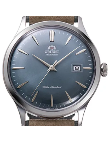 reloj automático hombre Orient Bambino RA-AC0P03L 42mm correa de cuero (acepta cuerda manual)