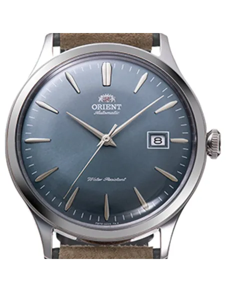 reloj automático hombre Orient Bambino RA-AC0P03L 42mm correa de cuero (acepta cuerda manual)