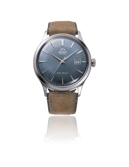 reloj automático hombre Orient Bambino RA-AC0P03L 42mm correa de cuero (acepta cuerda manual)