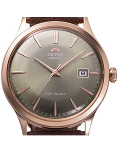 reloj automático hombre Orient Bambino RA-AC0P04Y 42mm correa de cuero (acepta cuerda manual) 2